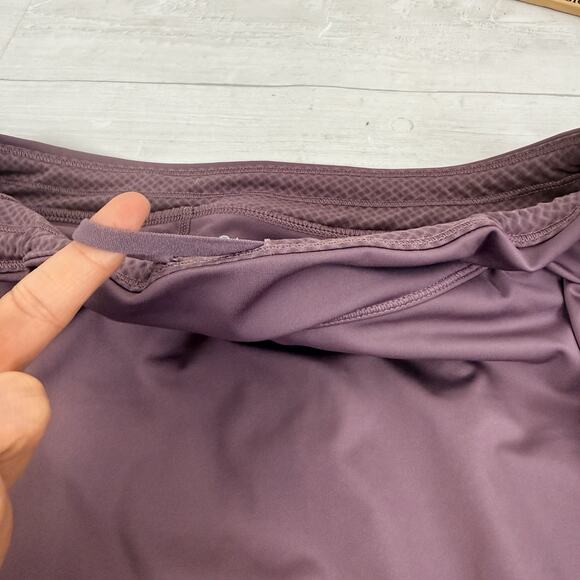 Athleta‎ Advantage Jupe Skort Pleated Size Large Damask Mauve Tennis Pickleball - Picture 9 of 15
